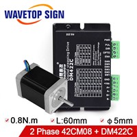 Leadshine 2 Phase Stepper Driver DM422C &amp;amp; 2Phase Stepper Motor 42CM08 1PCS 0.8N. m