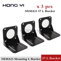 3Pcs Stepper Motor NEMA 23 Mounting L Bracket Mount for 57 Motor NEMA23 Housing