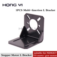 Free Shipping Nema 17/775-150w Motor/ Reduction Gear Motor Mount L Bracket 42 Mounting Bracket DIY CNC Parts for 3D PRINTER