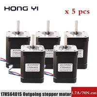 5PCS 3D Printer NEMA 17 42 Step Motor 70N. Cm Wire Feeding Engraving Machine Step Two-Phase Four Wire