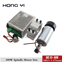 FREE 1pcs ER11 1/8 &amp;amp;CNC Spindle Motor 300 W &amp;amp; Power Supply &amp;amp; Speed Controller &amp;amp; Bracket Set for Mach3