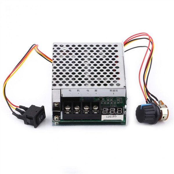 Speed Controller 10V-55V 40A DC Motor Speed Controller Governor Reversing Direction Switch with Digital Display
