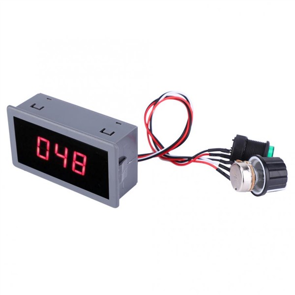 DC Motor Speed Controller PWM DC Motor Controller Stepless Speed Adjustment Regulator with LED Display 6~30V 6A 8A