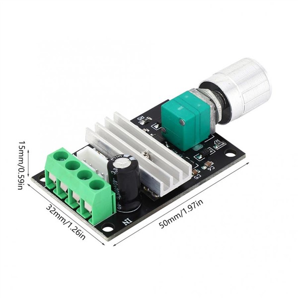 Speed Controller for AC Motor DC Motor Controller 6-28V PWM Motor Variable Speed Controller CW CCW Reversible Switch