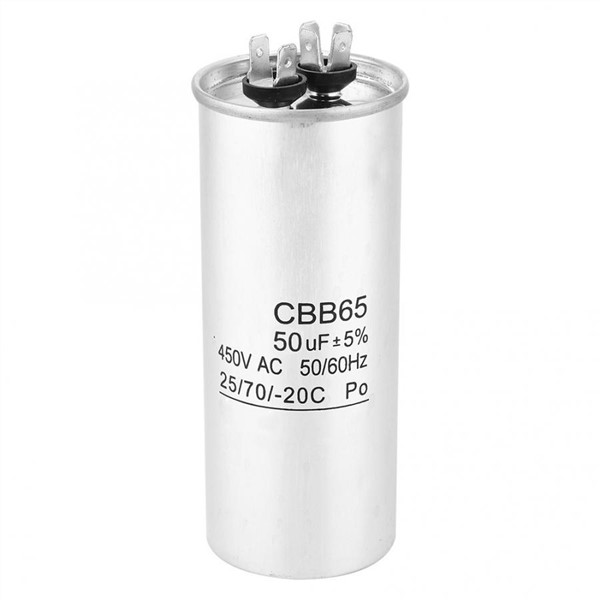 Motor Capacitor CBB65 450V 50UF Capacitor Start Motor Homopolar Electrolytic Capacitor for Air Conditioning