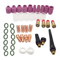 49pcs TIG Welding Torch Stubby Gas Lens Kit Cup Collet Body Nozzle for WP 17/18/26 Welding Machine Accessories