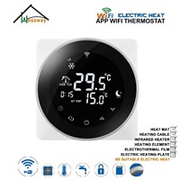 EU Programmable Double Sensor Electric Temperature Controller WiFi THERMOSTAT 16A Heating Cable for Graphene Heating Film