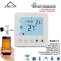Echo Alexa Voice Switch Wireless Thermostat WiFi Gas Boiler&amp;amp;Passive Contact Temperature Control for Thermostatic Radiator Valve