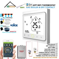 Works with Alexa Google Home EU 3A Gas Boiler Thermostat Switch WiFi Contact Valve Radiator for Dry Contact &amp;amp;Passive Contact