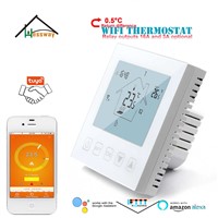 HESSWAY 0.5C Difference Google Home Control WiFi Room Thermostat for 16A 3A NO NC Dry Contact Relay