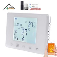 Energy Saving Temperature Controller RF&amp;amp;WiFi Wireless Room THERMOSTAT for Bolier Electric Heating Hot Water