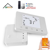 Electric Heating, Water Heating Thermostat WiFi&amp;amp;RF Wireless Room Thermostatic for Switch Temperature Control