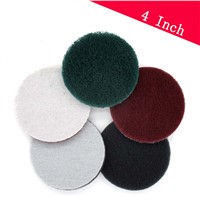 15 PCS 4 Inch Multi-Purpose Flocking Scouring Pad 240-800 Grit Industrial Heavy Duty Nylon Cloth for Polishing &amp;amp; Grinding