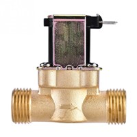 Electric Solenoid Magnetic Valve Normally Closed Brass for Water Control DC 24V 3/4inch DC 24V 1/2inch AC 220V 1/2inch 3 Type