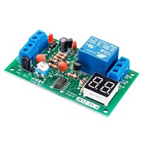 JK12-A 12V Time Adjustable Relay Module with LED Digital Tube Display Countdown Single Chip Relay