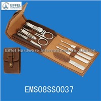 High quality 8pcs pedicure set in folding pouch (EMS08SS0037)
