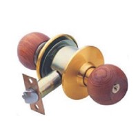 Wood door knob lock in high quality and best price