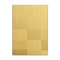 14713 Elevator Decoration Hairline Ti-coating Colored Anti-fingerprint Stainless Steel Sheet