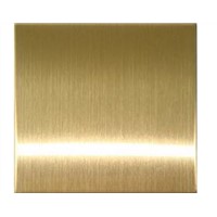 14729 Brass Colored Bead Blasted Stainless Steel Plate / Sheet For Art Work