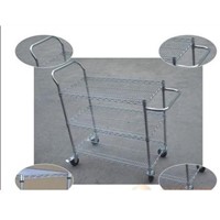 Chrome-plated Wire Shelf with Handles