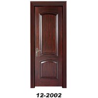 Solid wood door, filled with particle board or chipboard