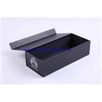 luxury black matt lamination paper gift box with magnet closure wholesale