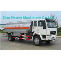 SINOTRUK ISO CCC  HOWO oil TANK truck With Pump 4x2 366HP 15000L(Hot sales) stainless steel MATERIAL
