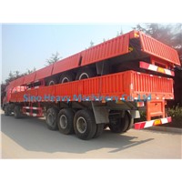 SHMC 3 AXLES DOUBLE FUNCTION CONTAINER SEMI TRAILER Q235Material  with ABS