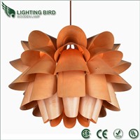 Modern wooden pendant lamp for hotel and restaurant