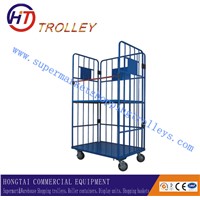 Metal Rolling Storage Wire Mesh Container Roll Container