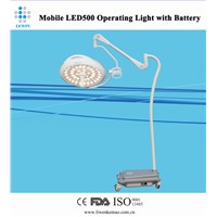 Mobile LED shadowless surgical lamp