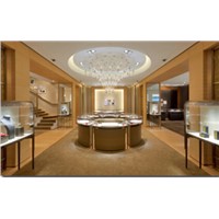 luxury exhibition display for jewerlly, perfume,bag, garment, watch display  cabinet
