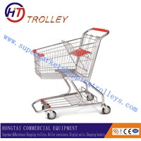 Chrome Plated 80L American Grocery Shopping Carts For Sale