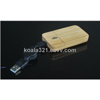 wooden bamboo optical mouse