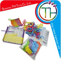 Diy craft weaving loom toy knitting toys with 120 colorful loops for girls