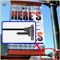 Metal Street Light Pole Advertising Banner Holder