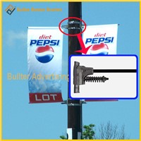 Metal Street Pole Advertising Banner Arm