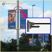 Metal Street Light Pole Advertising Sign Stand