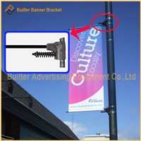 Metal Street Pole Advertising Sign Device