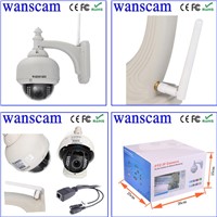 Wanscam hw0028 Pan Tilt 3 Times Zoom Outdoor Dome Wireless HD IP Camera