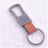 Unique design metal keychain leather keychain man keychains