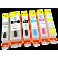 Refillable PGI-325PGBK/CLI-326BK/C/M/Y/GY ink cartridge for CANON PIXUS MG8130/6130 with chip(6color