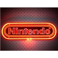 New T171 NINTENDO BLACK handicrafted real glass tube neon light beer lager bar pub club sign.