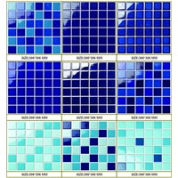 Blue Crystallized Glazed Mosaic Blends for Swimming Pool