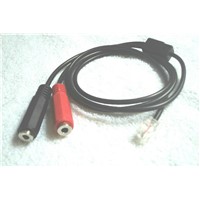Headset To Phone Adapter / Telephone Cable