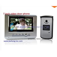 7 inch video door phone intercom door bell door entry system,card open door