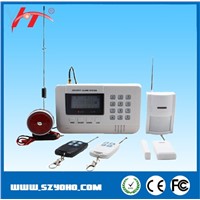 wireless GSM auto dial SMS alarm system,GSM and PSTN dual network home security burglar alarm system