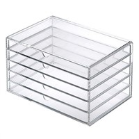 clear acrylic 5 drawer storage wholesale