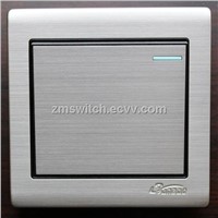 stainless steel electric switch 1 gang 1-2 way for home