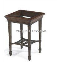Wooden/Metal/Glass Accent Table